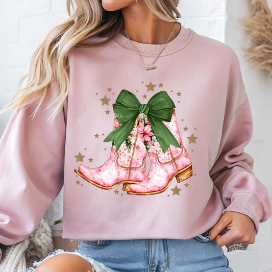 Pink Boots DTF Print