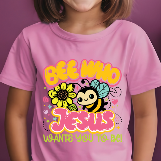 Bee Jesus Kids DTF Print