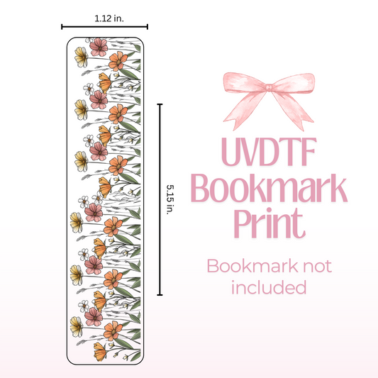 Flowers Double Sided Bookmark