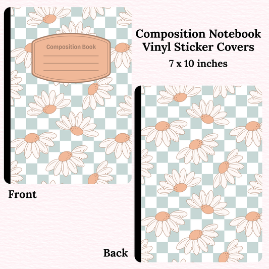 Daisies Composition Notebook Vinyl Cover