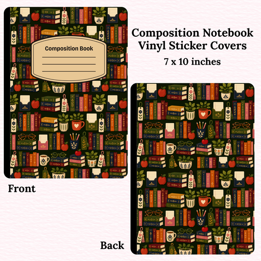 Books Composition Notebook Vinyl Cover