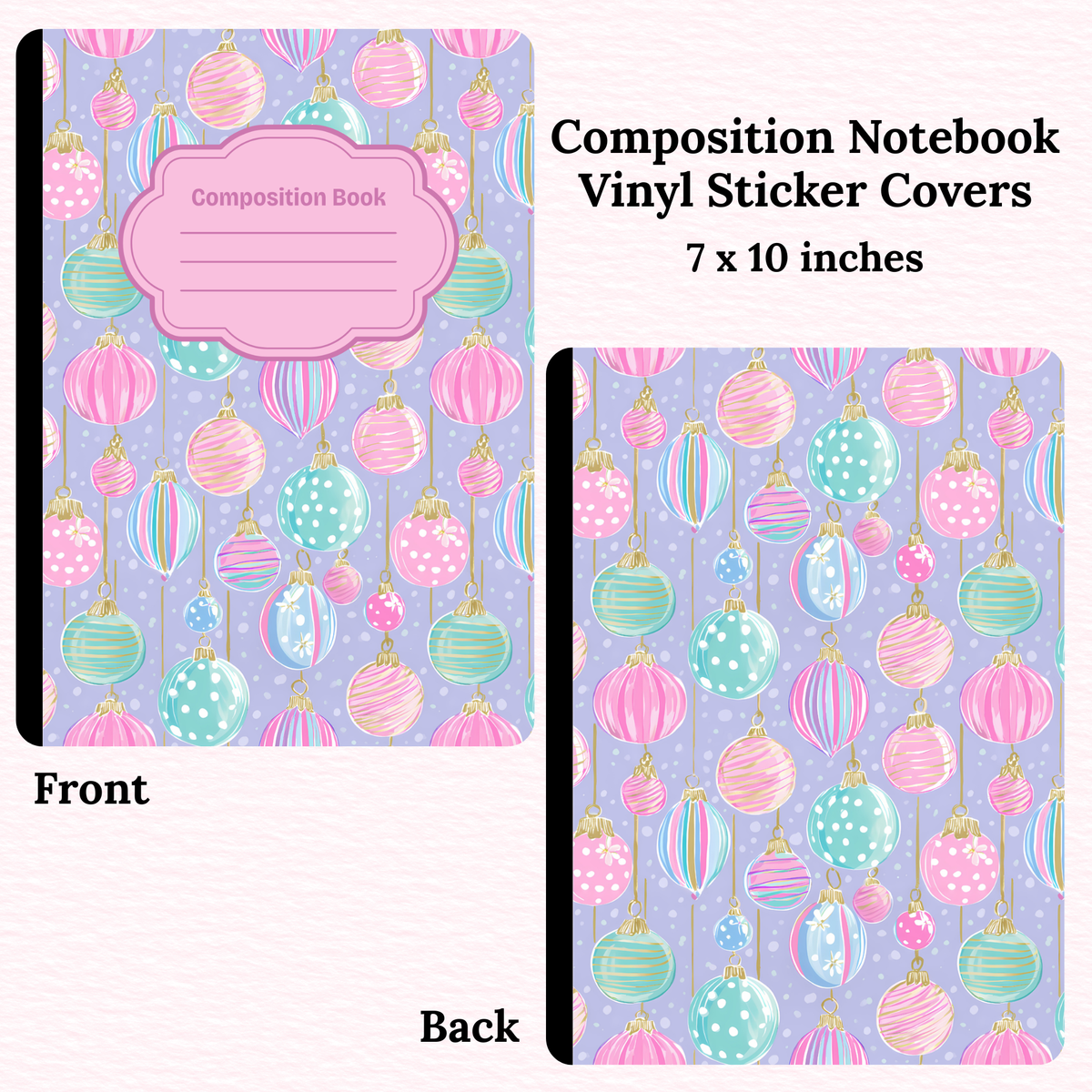 Ornaments Composition Notebook Vinyl Cover