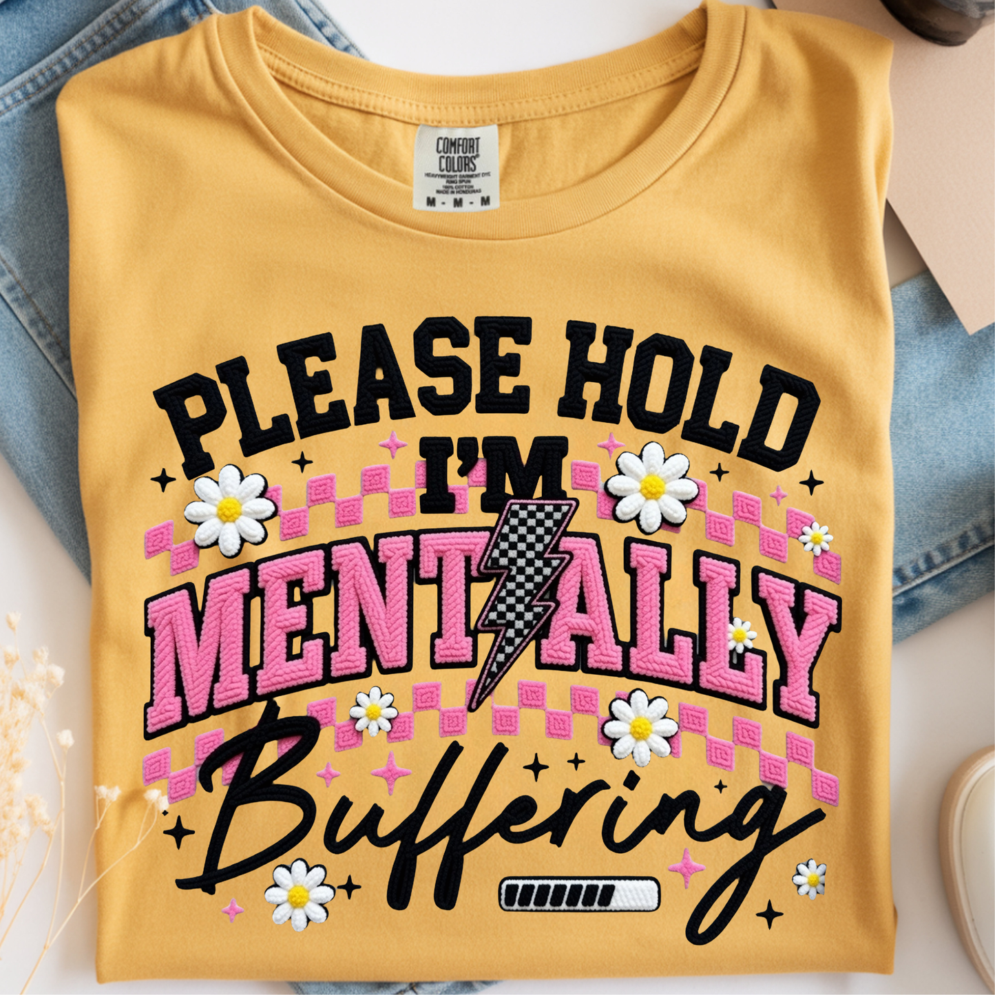 Mentally Buffering DTF Print