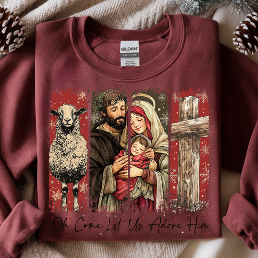 Let Us Adore Him DTF Print