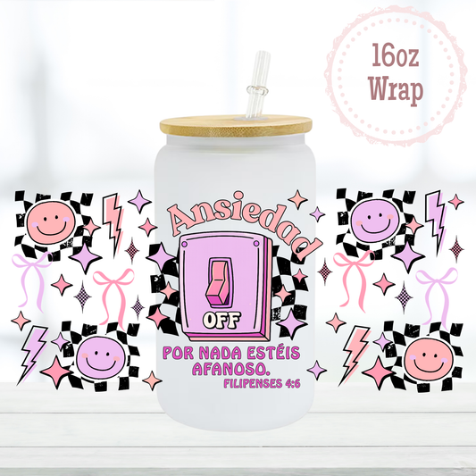Ansiedad Off 16oz UVDTF Cup Wrap