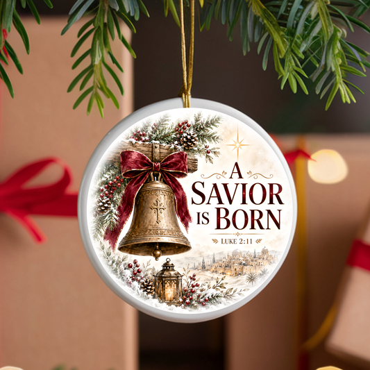A Savior is Born UVDTF Ornament Decal