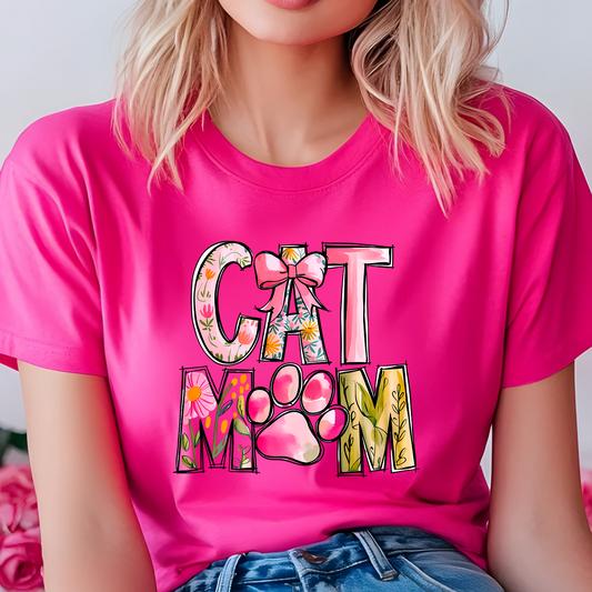 Cat Mom DTF Print