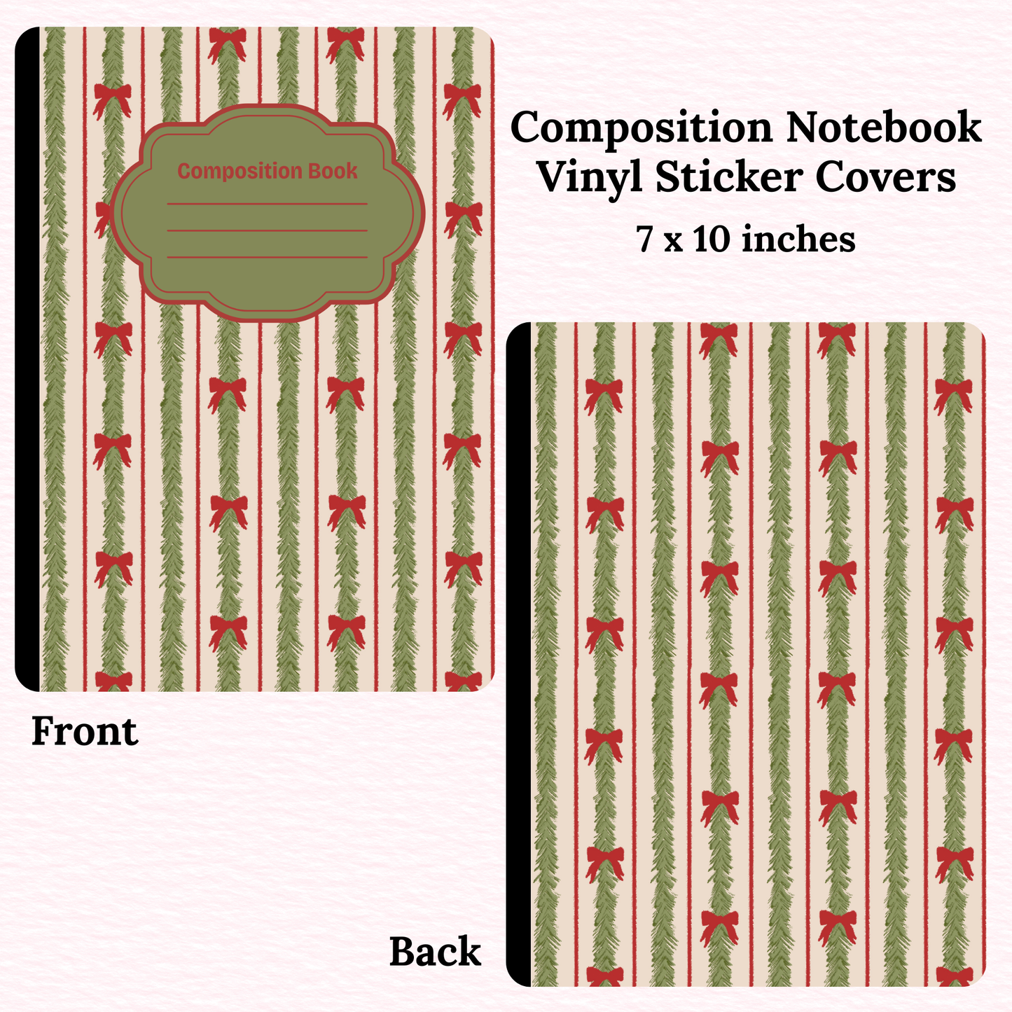 Wreaths Composition Notebook Vinyl Cover