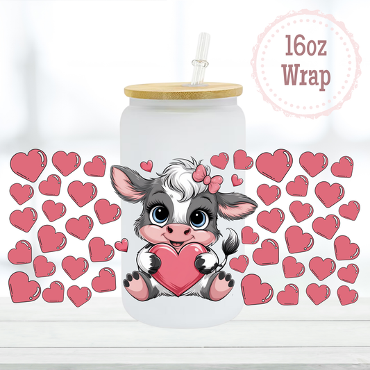 Cow Hearts 16oz UVDTF Cup Wrap