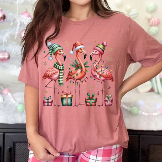 Flamingos DTF Print