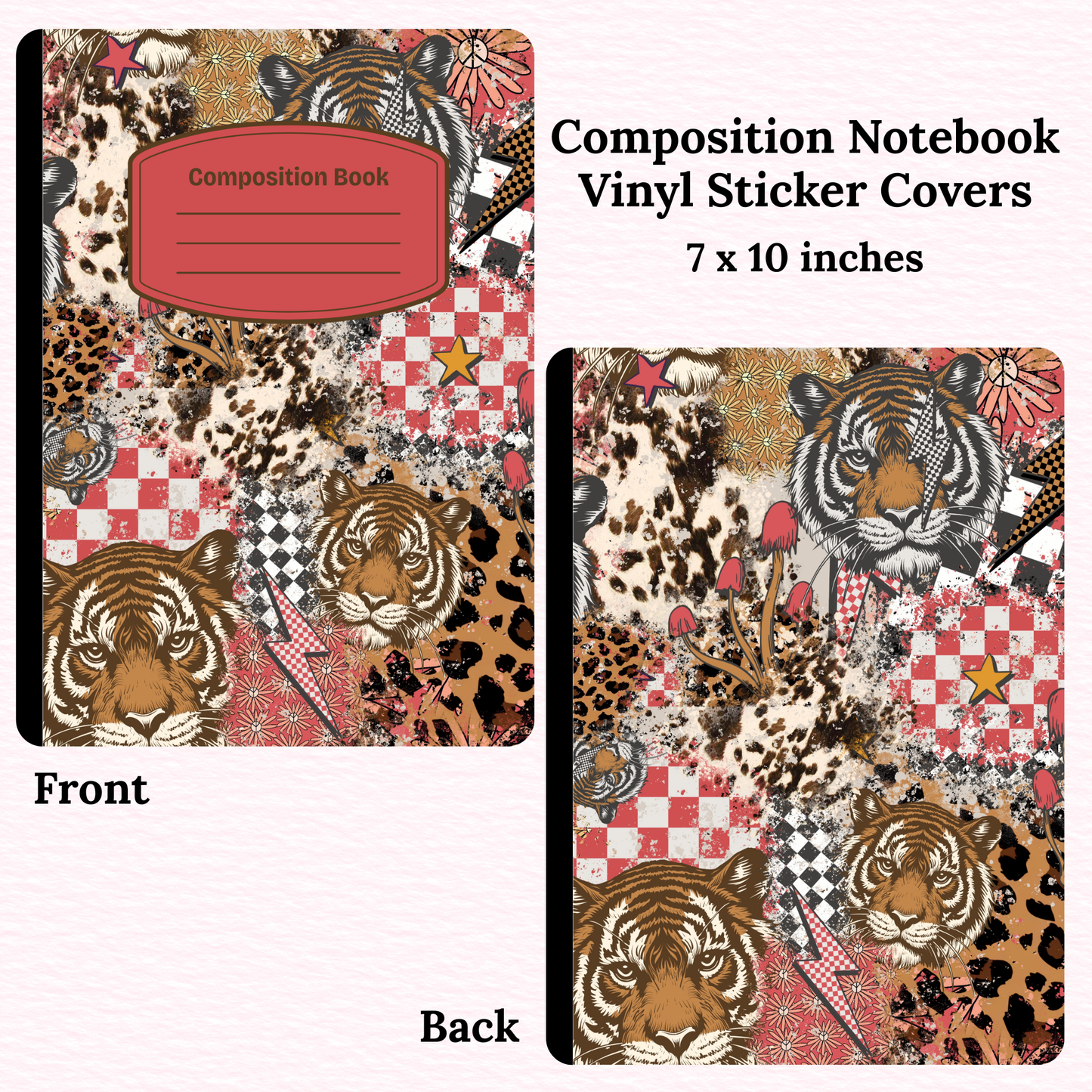 Tiger Composition Notebook Vinyl Cover