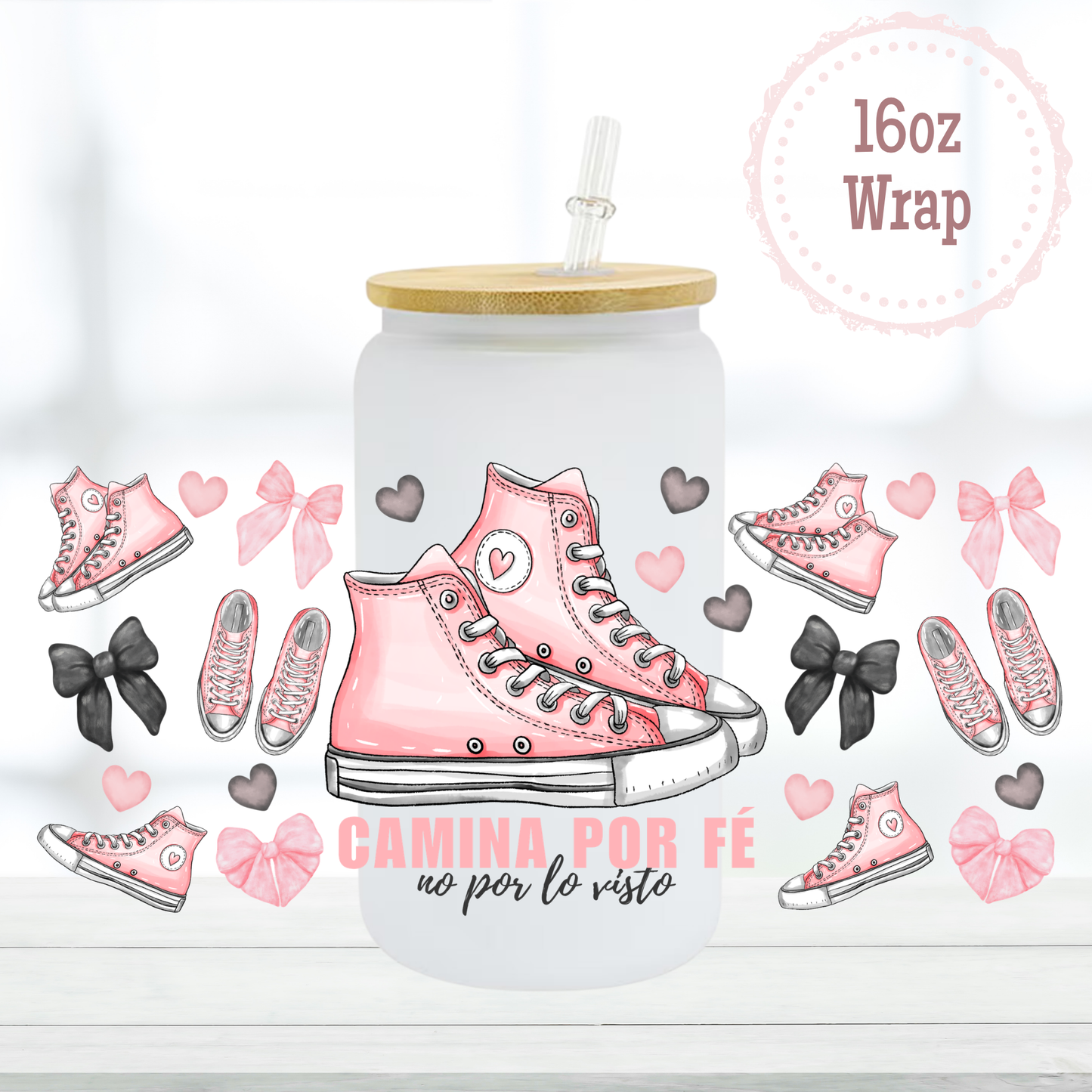 Camina Por Fe16oz UVDTF Cup Wrap