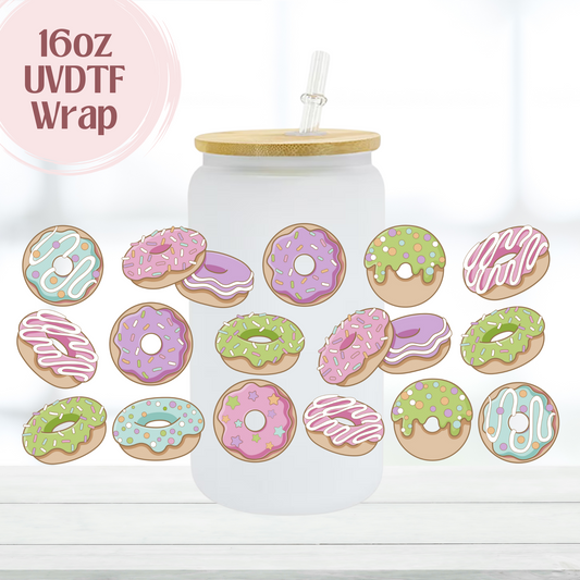 Donuts 16oz UVDTF Cup Wrap