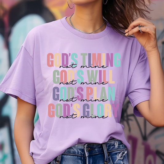 God Not Me DTF Print