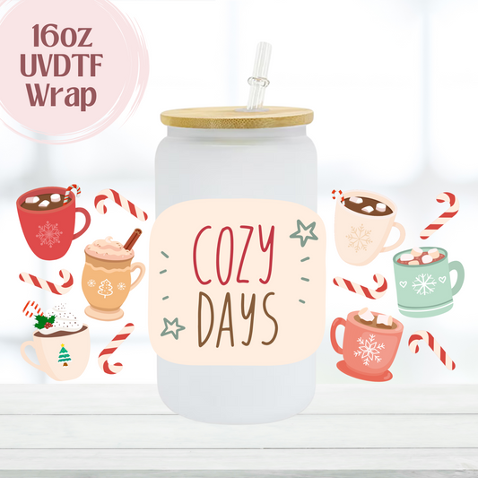 Cozy Days 16oz UVDTF Cup Wrap