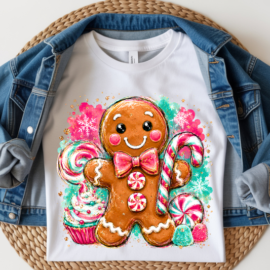 Gingerbread DTF Print