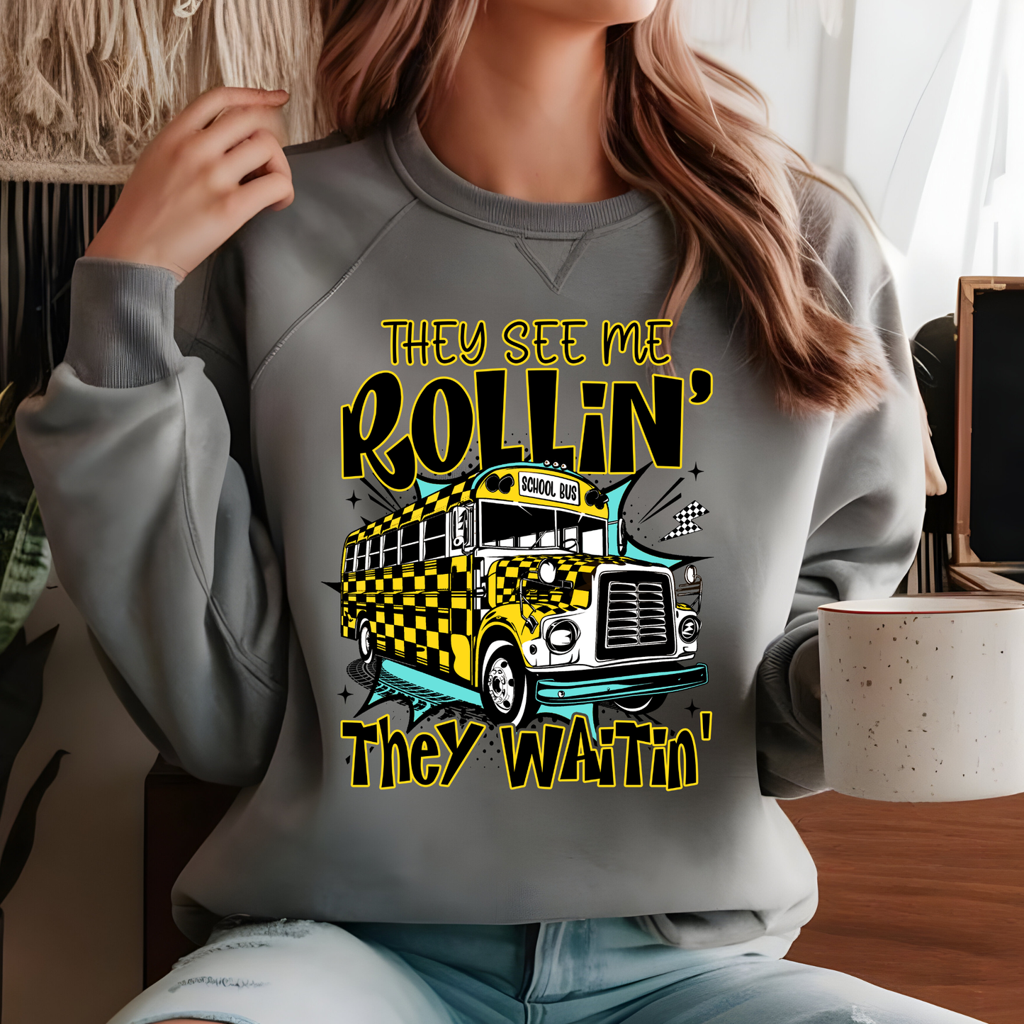 School Bus DTF Print
