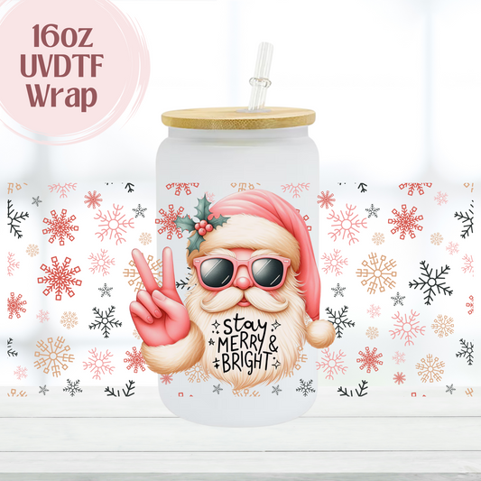Stay Merry & Bright 16oz UVDTF Cup Wrap
