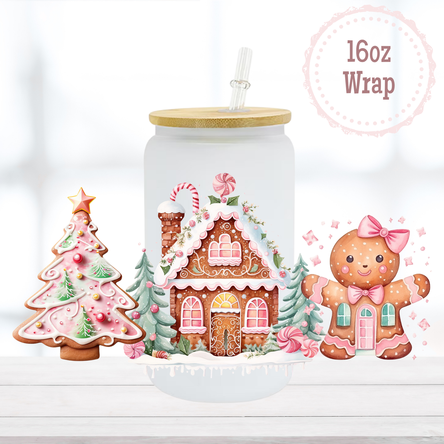 Gingerbreads 16oz UVDTF Cup Wrap