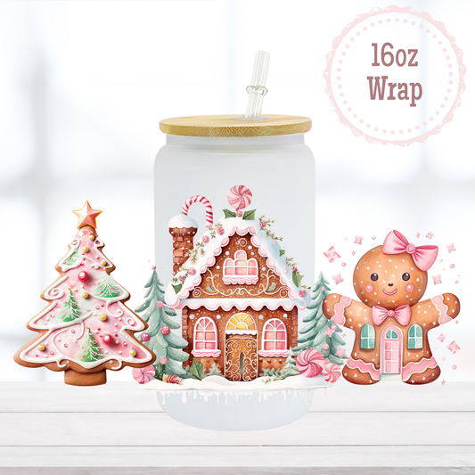 Gingerbreads 16oz UVDTF Cup Wrap