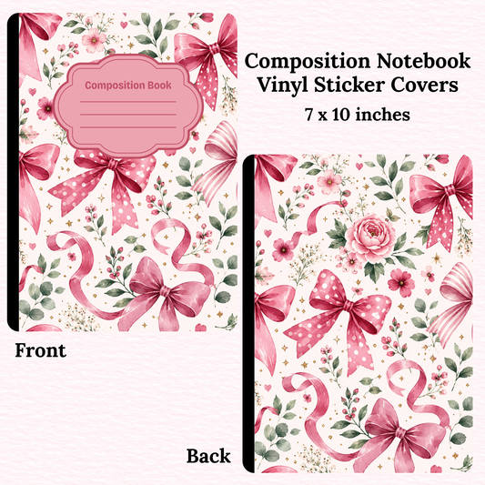 Bows Notebook Vinyl Cover