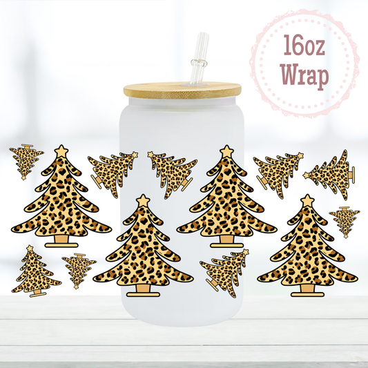 Animal Print Trees 16oz UVDTF Cup Wrap