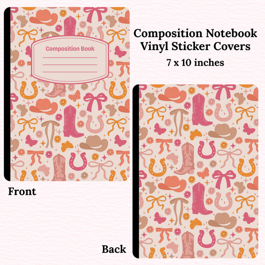 Western Coquette Composition Notebook Vinyl Cover