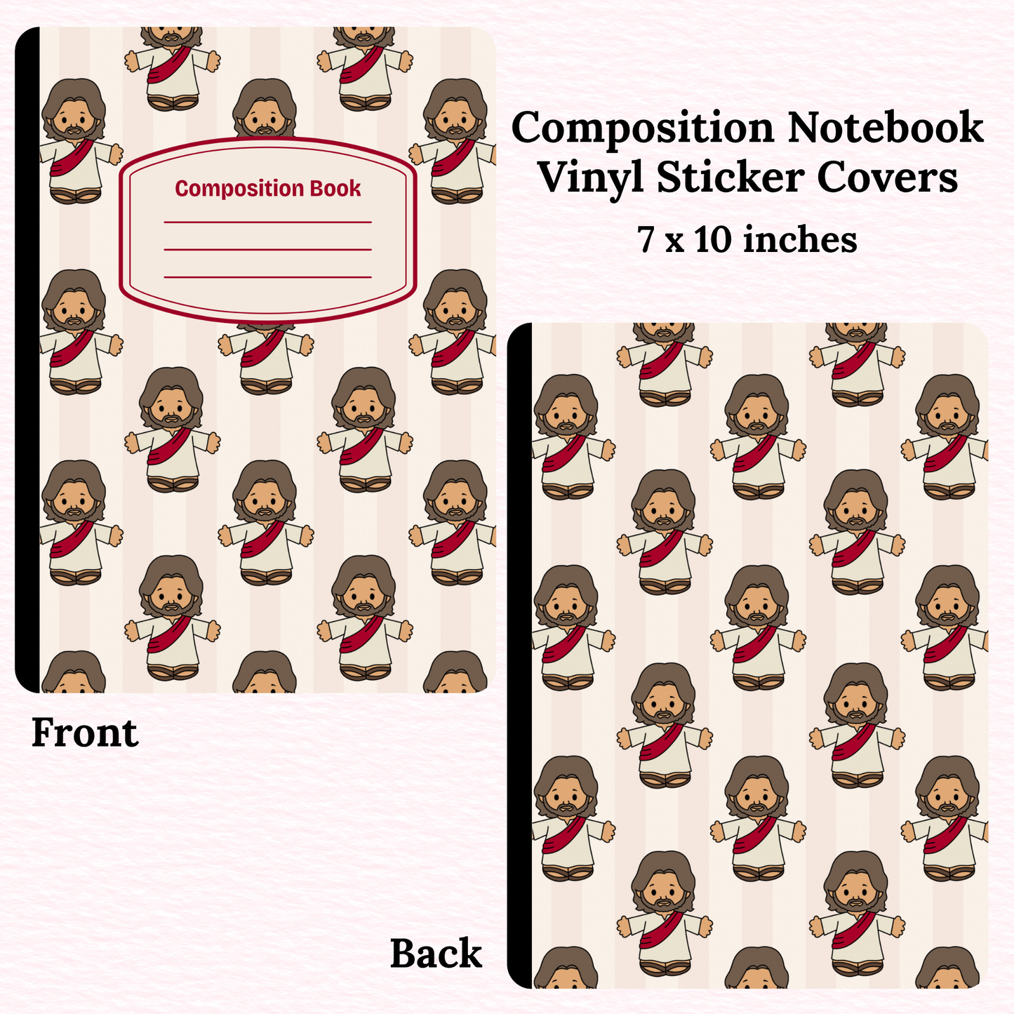 Jesus Composition Notebook Vinyl Cover