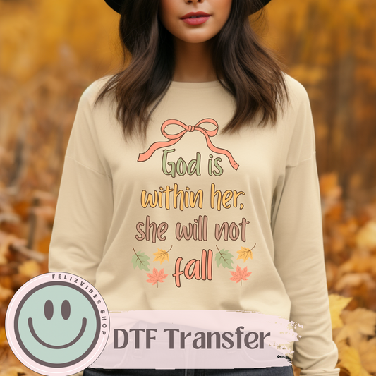 God is Within Her DTF Print