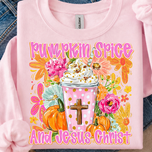 Pumpkin Spice Jesus Christ DTF Print
