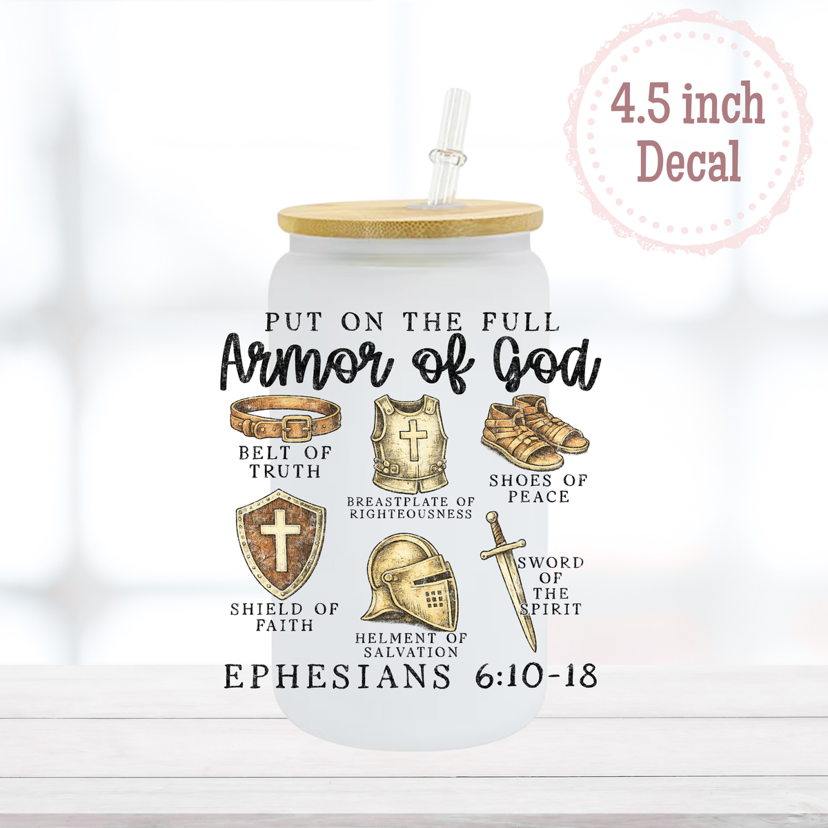 Armor of God UVDTF Decal