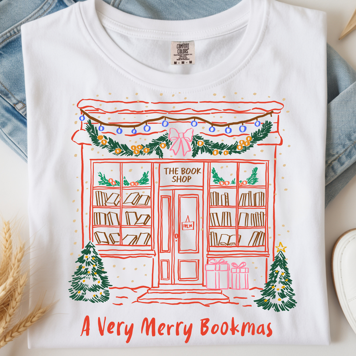 Merry Bookmas DTF Print