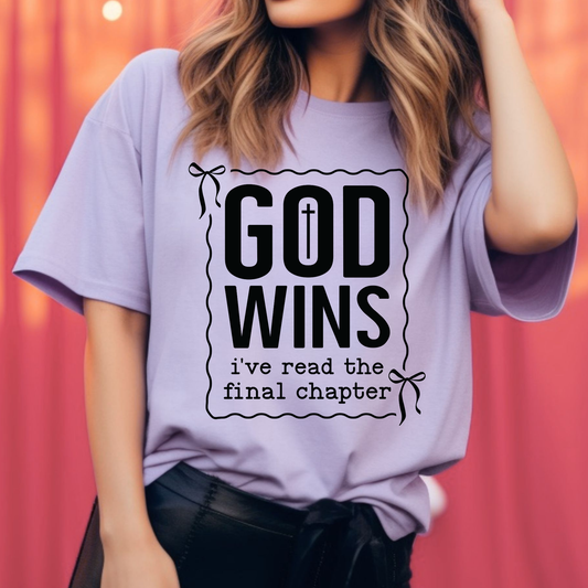 God Wins DTF Print