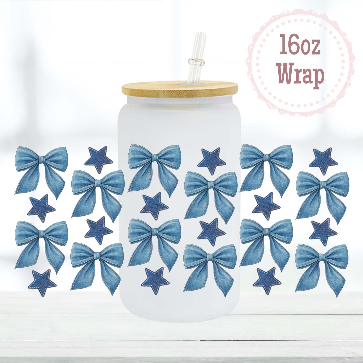 Jean Bows 16oz UVDTF Cup Wrap