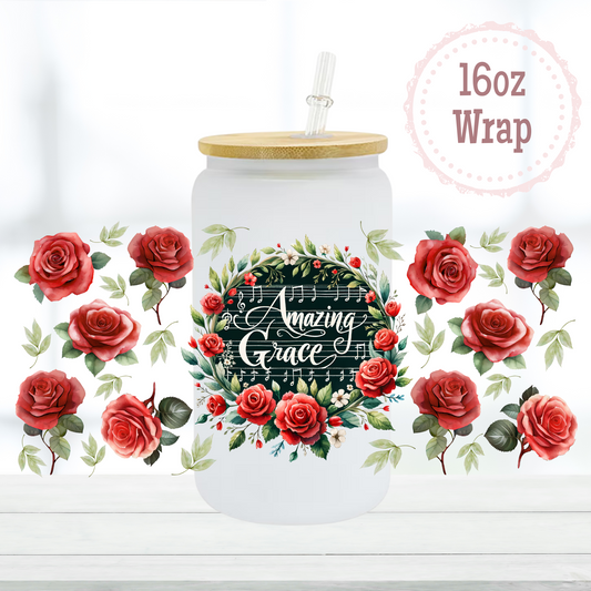 Amazing Grace 16oz UVDTF Cup Wrap