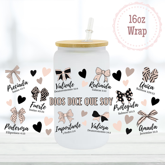 Dios Dice 16oz UVDTF Cup Wrap