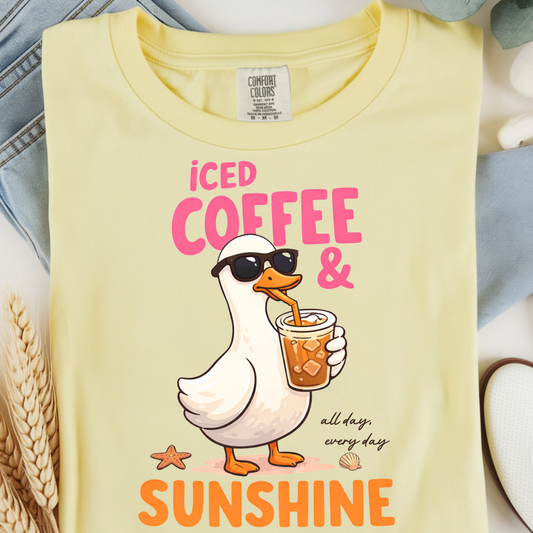 Iced Coffee Goose DTF Print