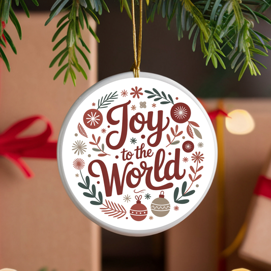 Joy to the World UVDTF Ornament Decal
