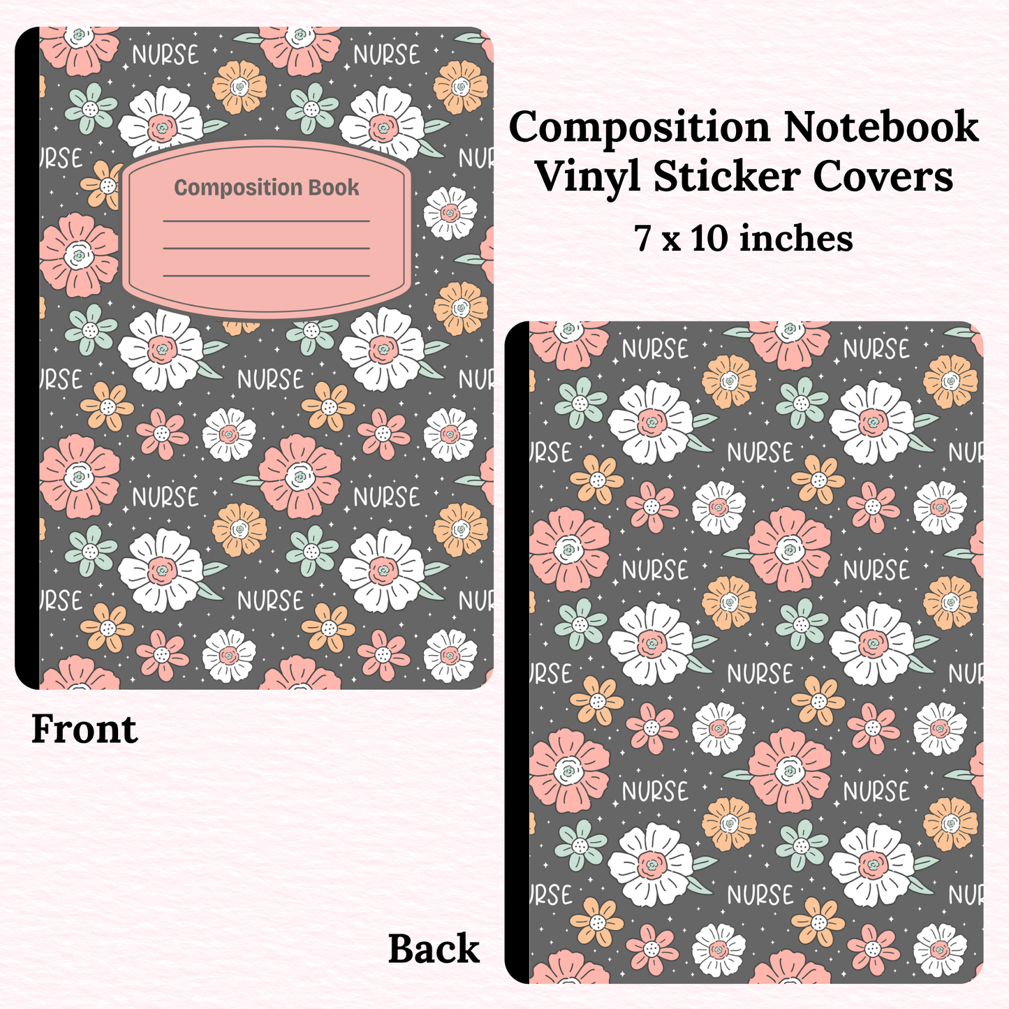 Nurse Composition Notebook Vinyl Cover