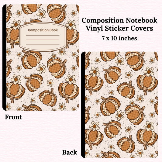 Pumpkins Composition Notebook Vinyl Cover