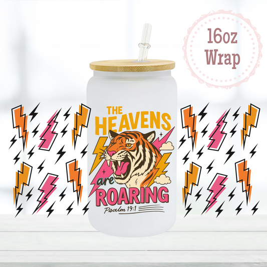 Heavens Roaring 16oz UVDTF Cup Wrap
