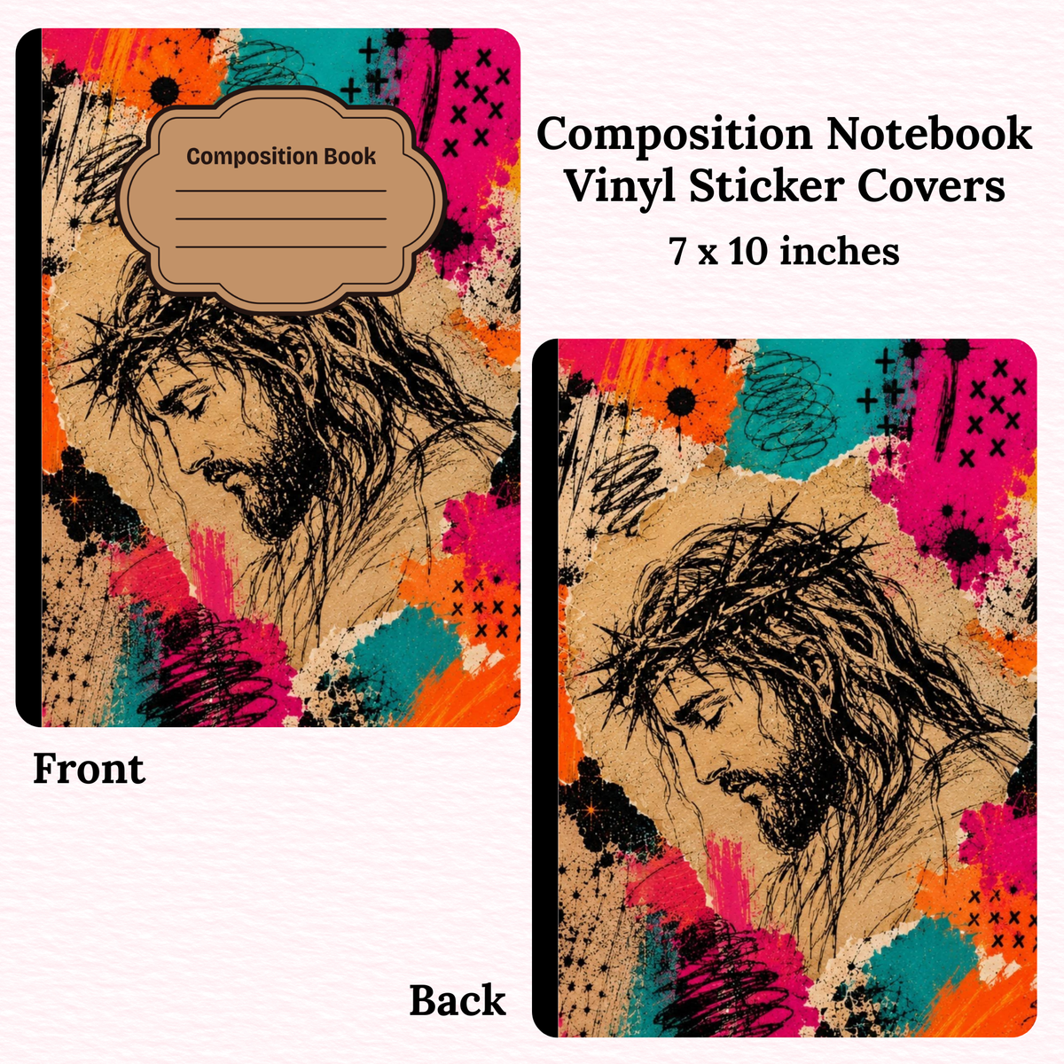 Jesus Composition Notebook Vinyl Cover