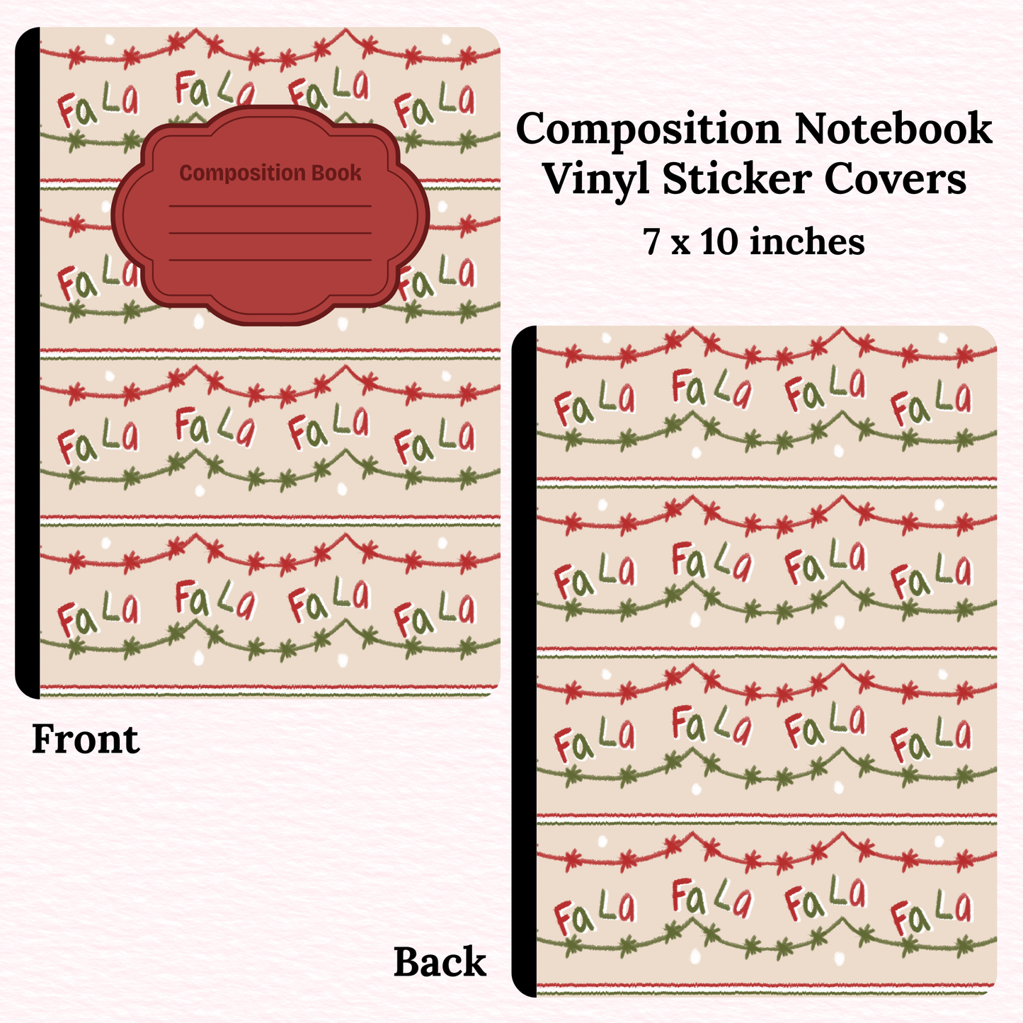 Falala Composition Notebook Vinyl Cover