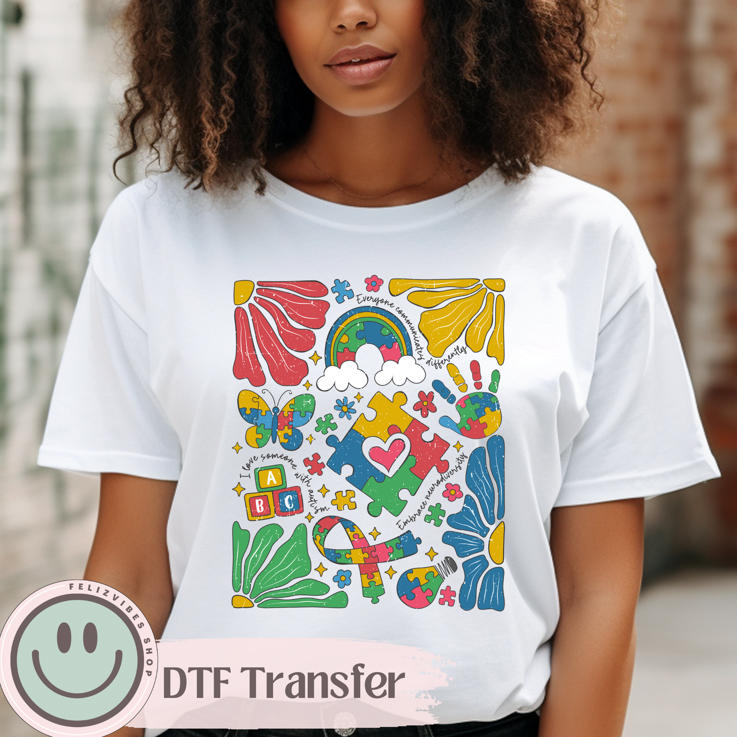 Autism Affirmations DTF Print