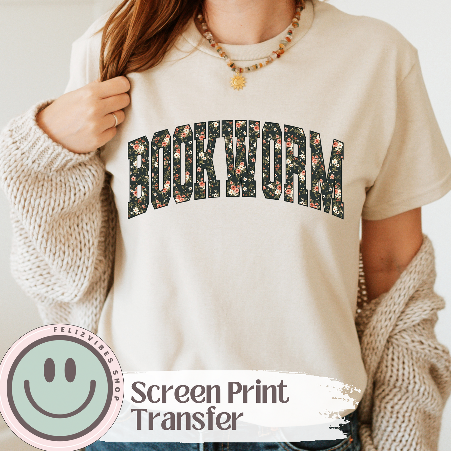 Bookworm Screen Print