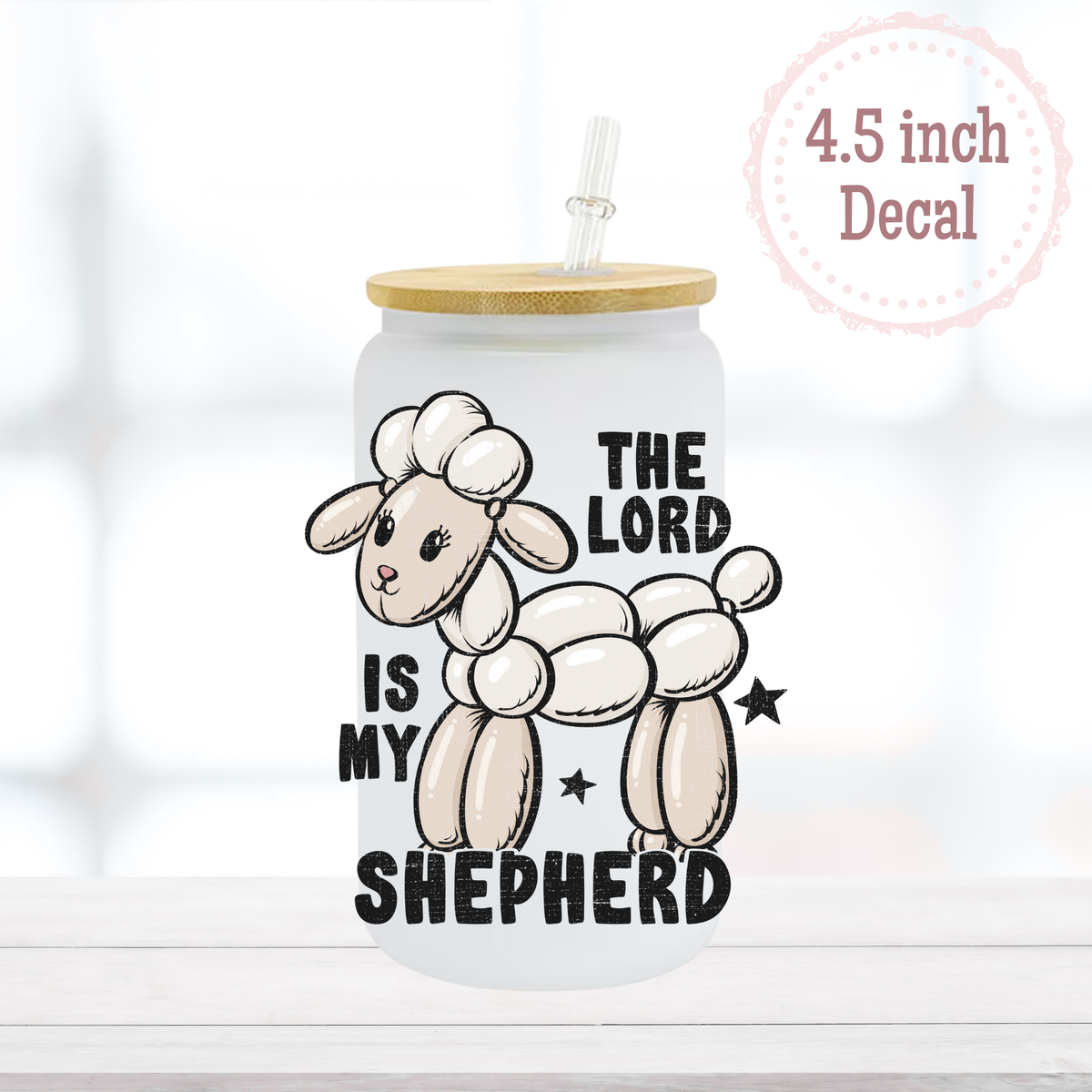 The Lord is my Shepherd UVDTF Decal