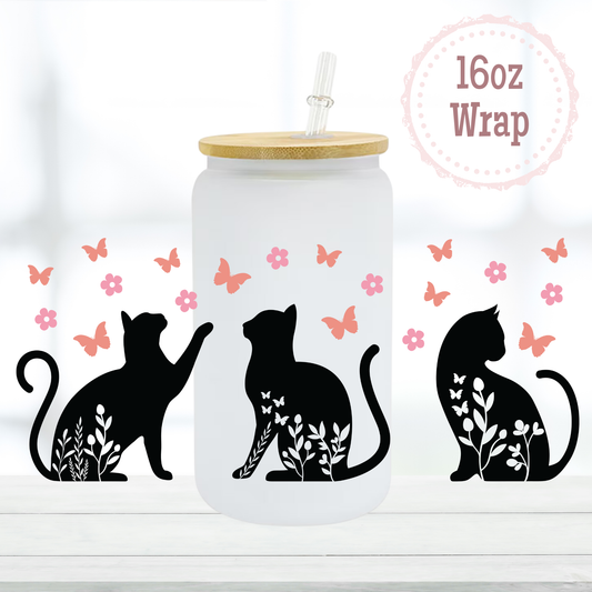 Cats 16oz UVDTF Cup Wrap