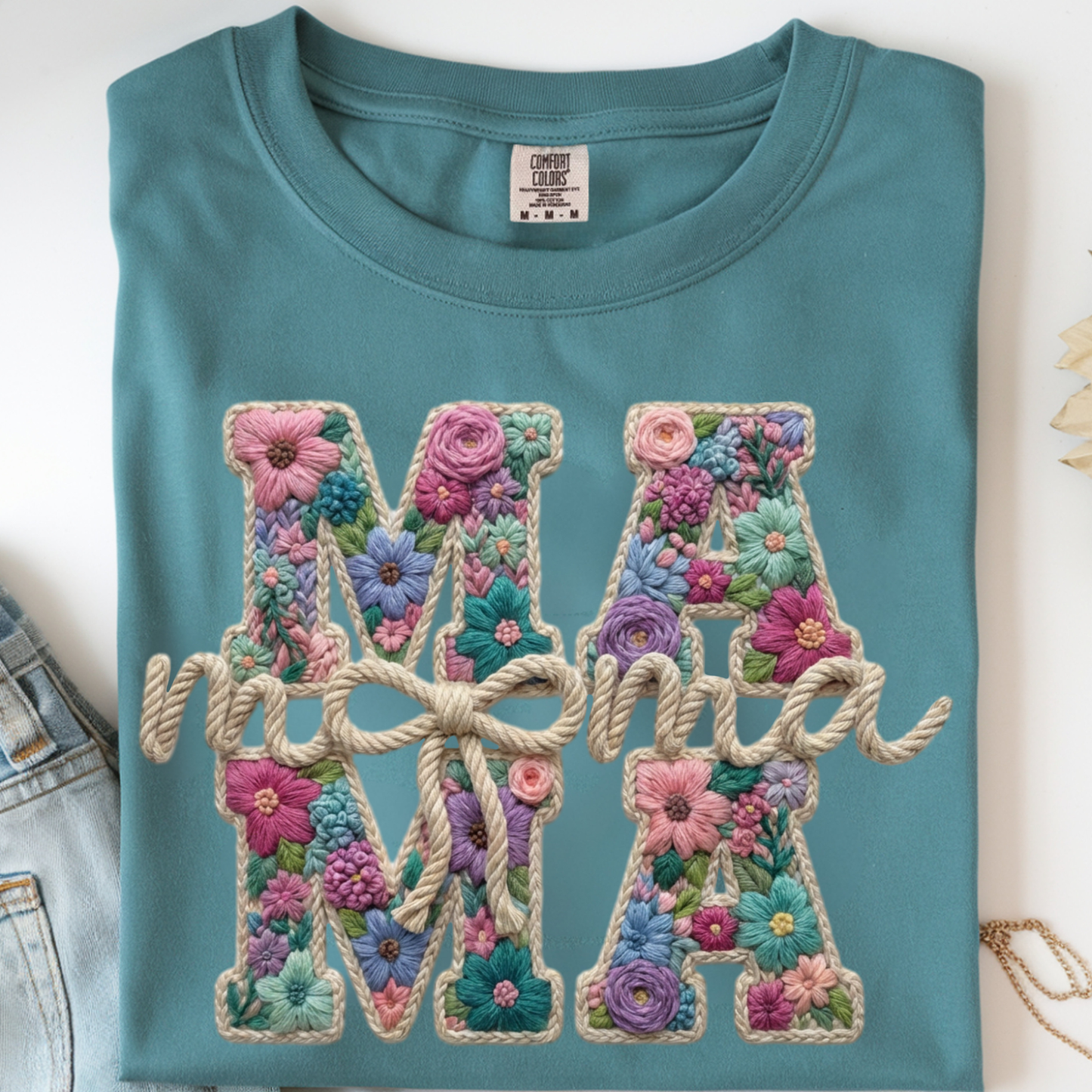 Faux Yarn Mama DTF Print