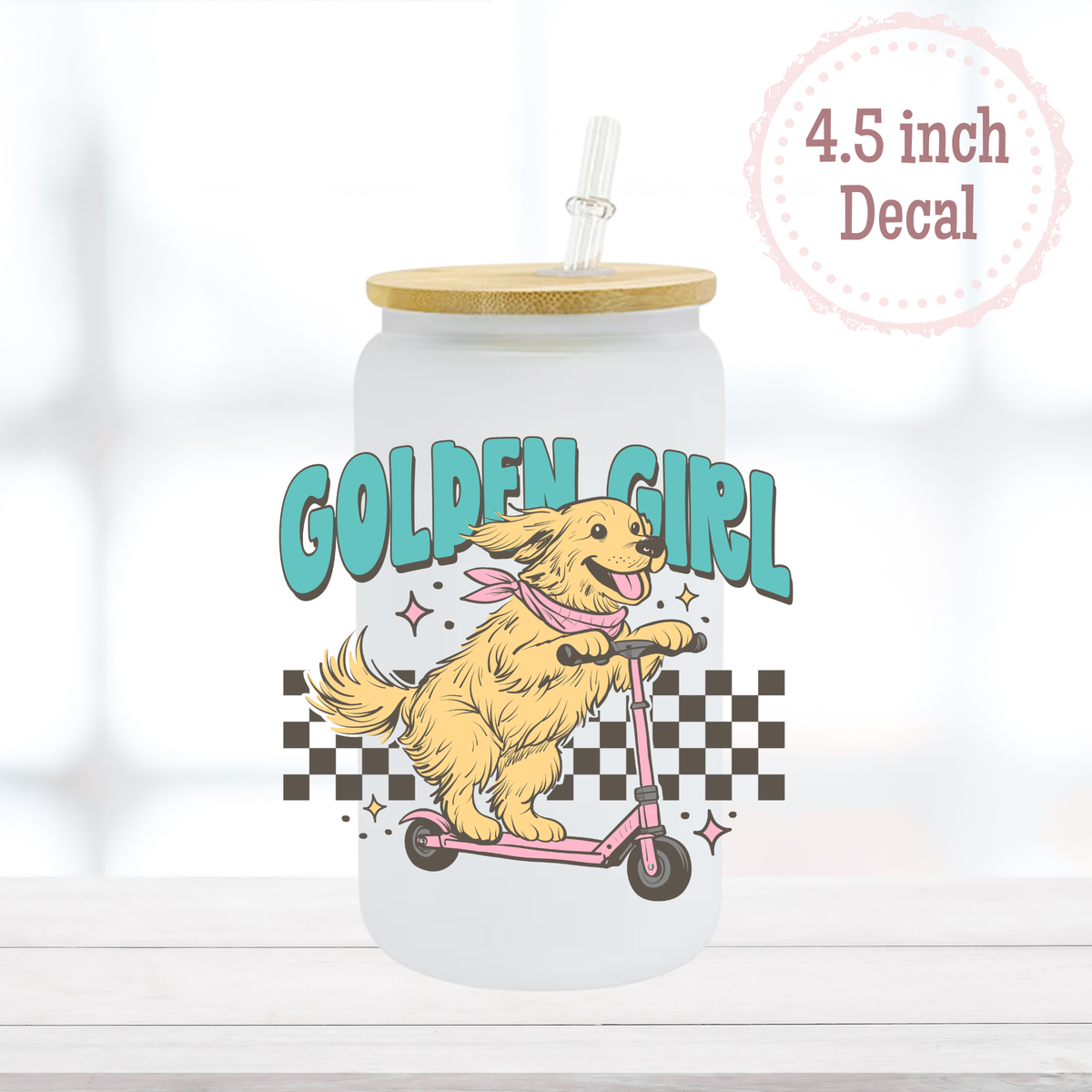 Golden Girl UVDTF Decal