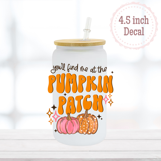 Pumpkin Patch UVDTF Decal